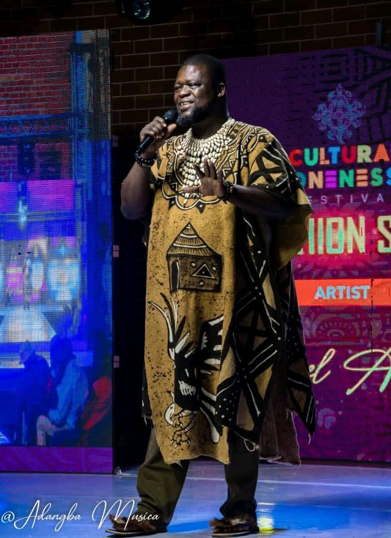 Michael Adangba performing live at the Cultural Oneness Festival
