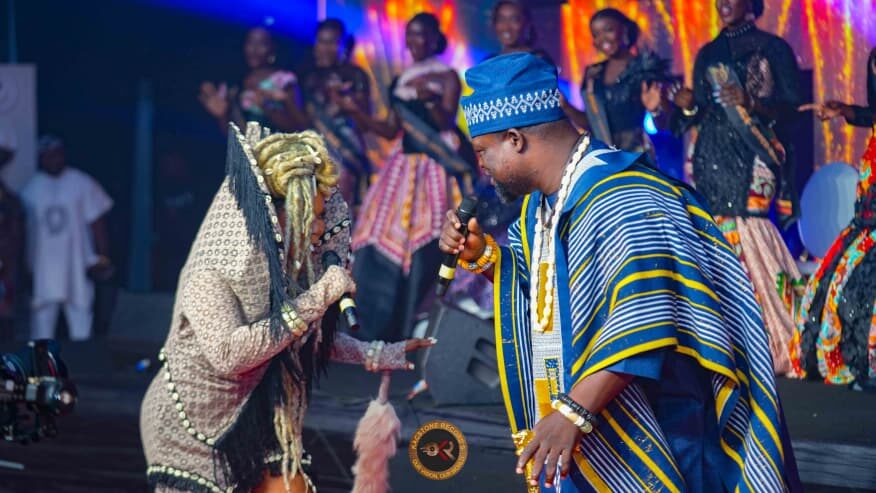 Adangba and Enam performing the Ghana’s Most Beautiful 2026 theme song